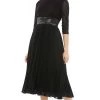 Mac Duggal Cocktail - 30750D Tea Length Pleated A-Line Dress