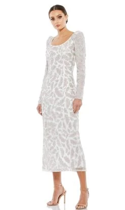 Mac Duggal Cocktail - 5424D Scoop Tea-Length Dress