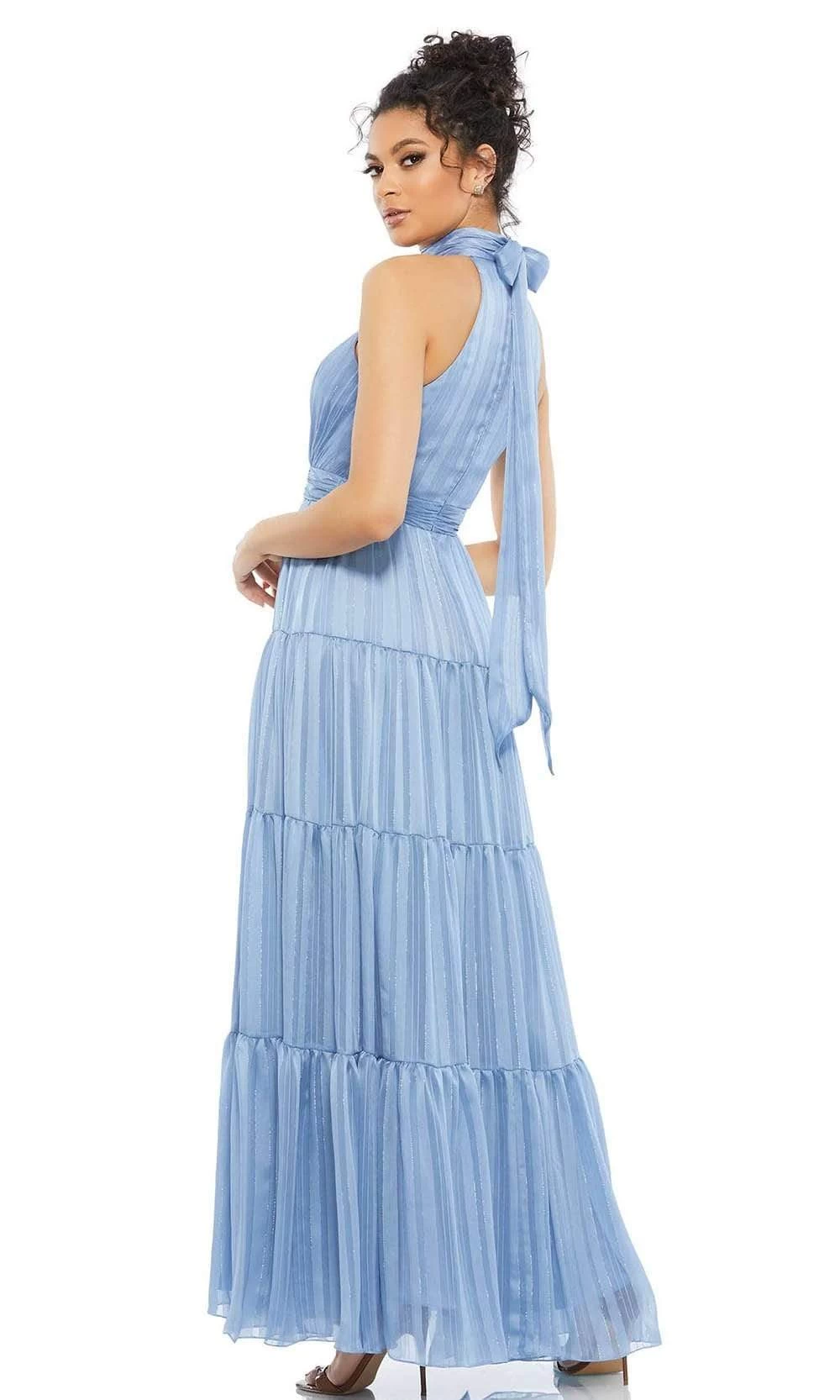 Mac Duggal Evening - 49515D High Neck A-Line Evening Dress - Image 2